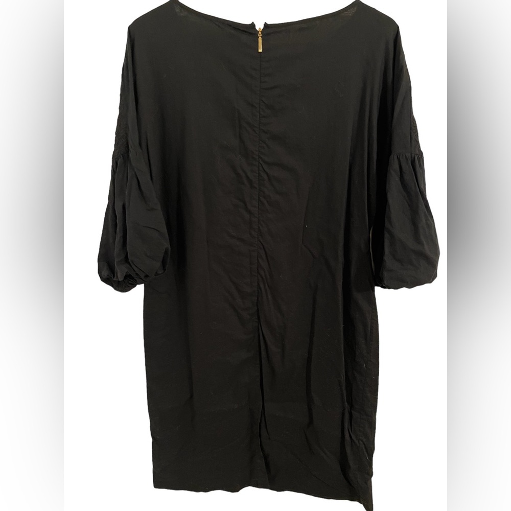 Lauren by Ralph Lauren black embroidered dress midi size 6 - Picture 8 of 8